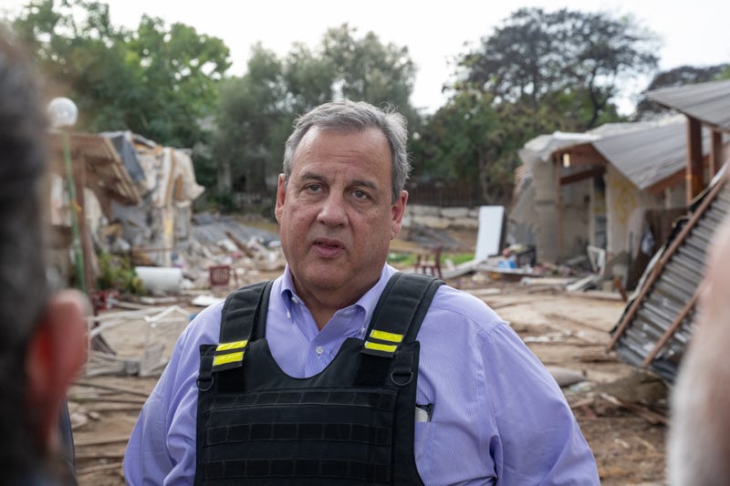 Chris Christie aside destruction in Kibbutz Kfar Aza