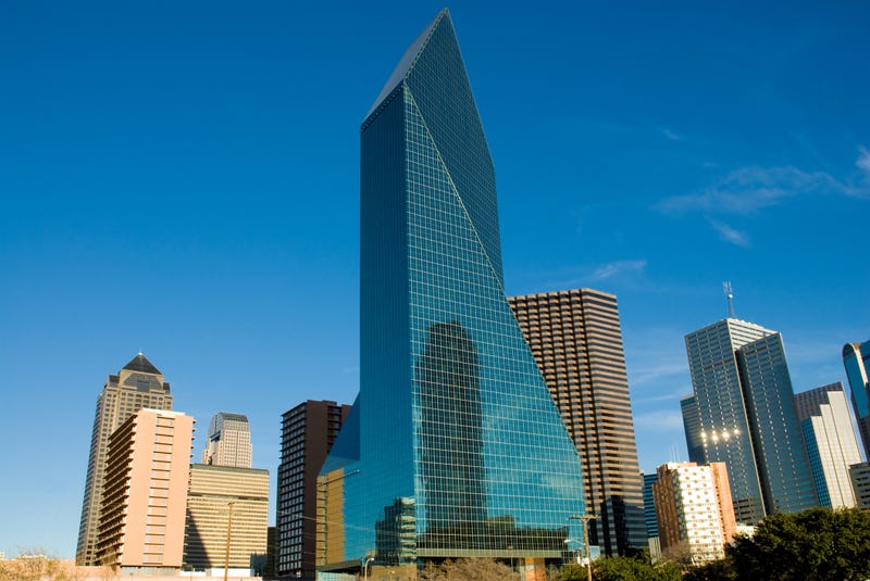 Iconic skyline of Dallas, Texas