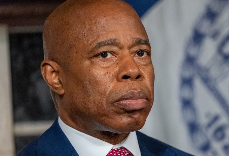 Mayor Eric Adams attends a news conference on November 14, 2023 in New York City.