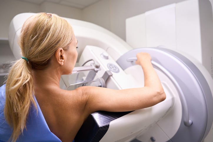 getting a mammogram 