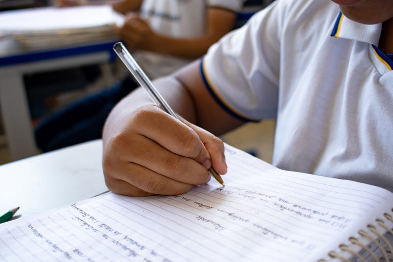 Students in a classroom