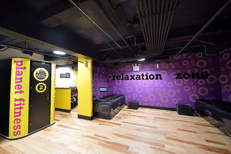 Interior of Planet Fitness relaxation zone 