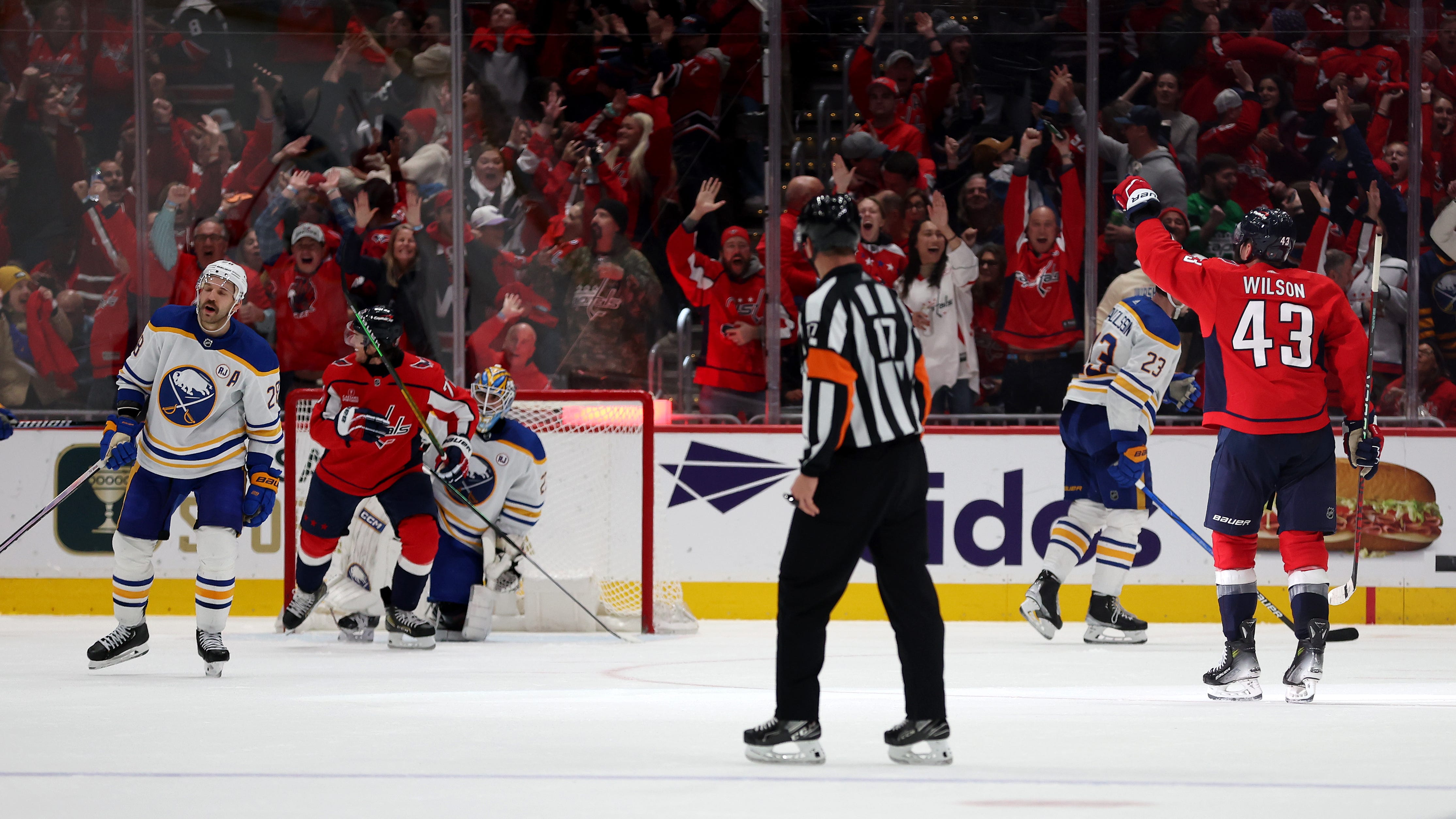 Capitals snatch 4-3 overtime victory from Sabres' hands