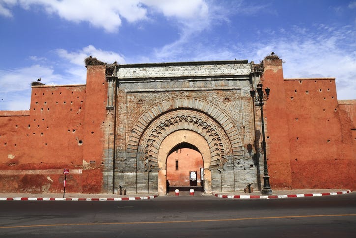 Bab Agnaou in Marrakech, Morocco