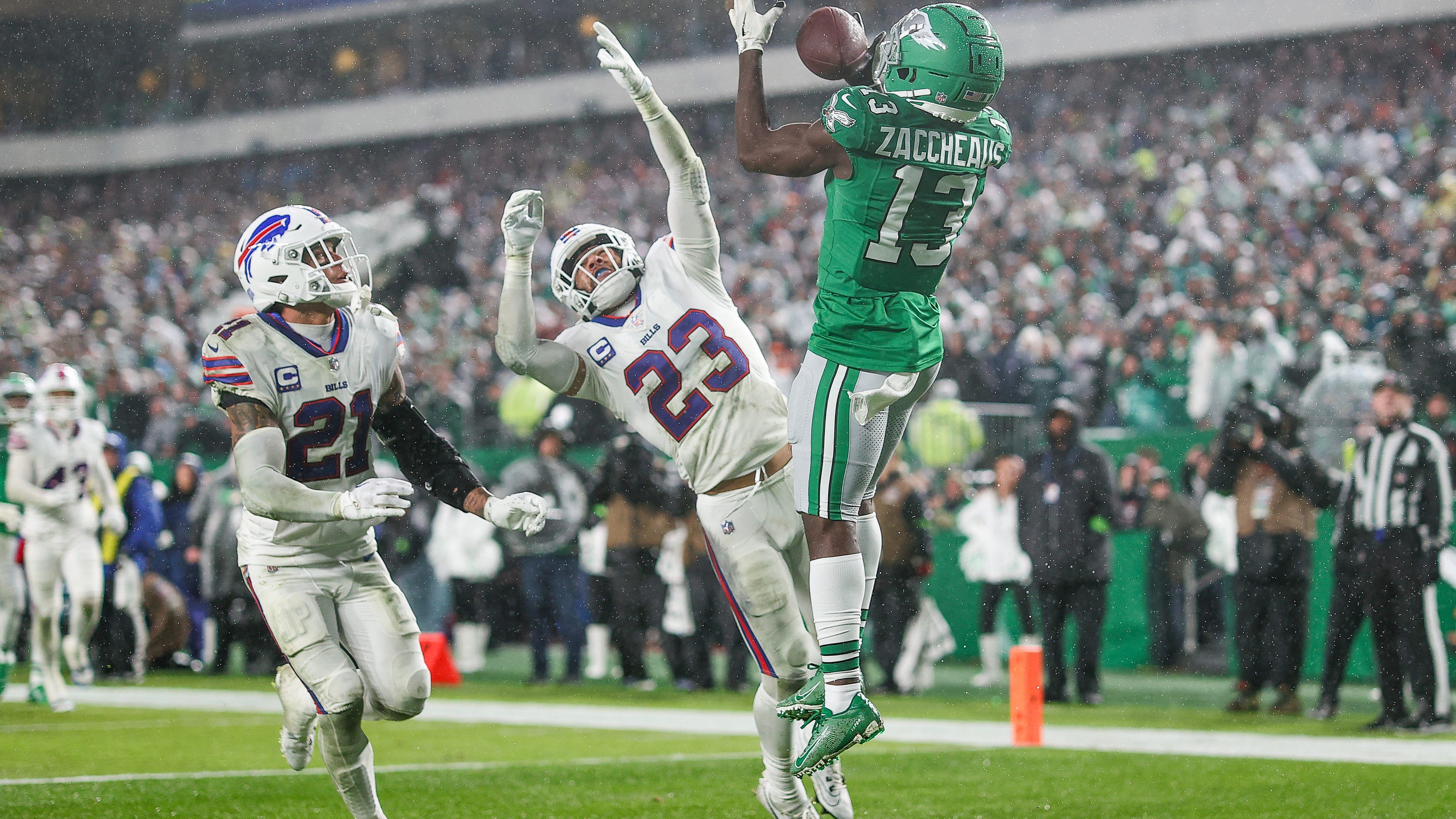 Eagles fly in overtime to defeat Bills