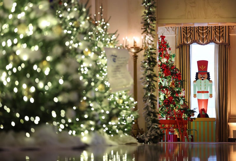 Christmas decorations in the White House