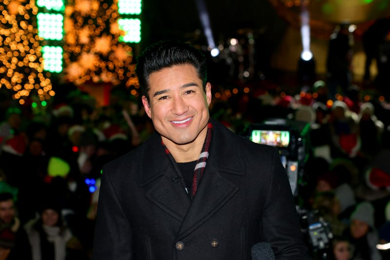 Mario Lopez at the Rockefeller Center Christmas Tree Lighting ceremony.