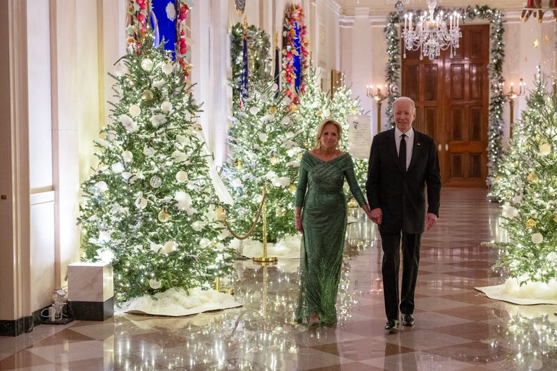  President Joe Biden and first lady Jill Biden attend The Kennedy Center Honorees reception at The White House on December 03, 2023 in Washington, DC. 