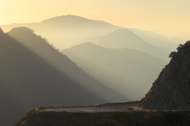 The San Gabriel Valley Mountains of Angeles National Forest.