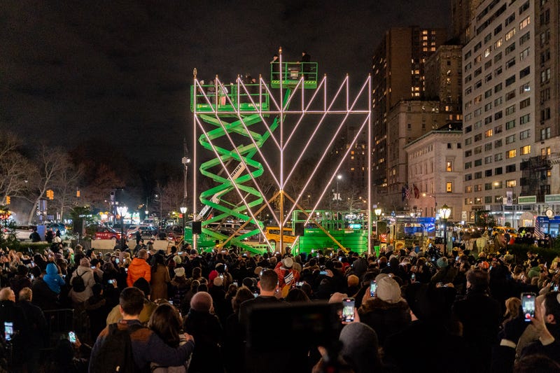 The world's largest menorah was lit in Manhattan Dec. 7., 2023.