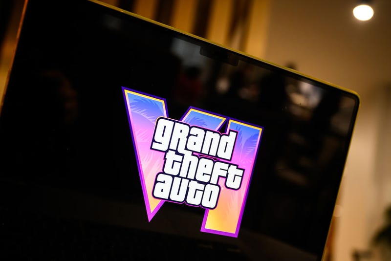 In this photo illustration, the trailer for the "Grand Theft Auto 6" console game is seen on a laptop screen on December 05, 2023 in London, England.