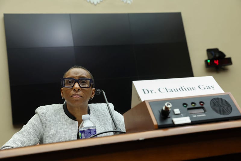 Dr. Claudine Gay, President of Harvard University, testifies before the House Education and Workforce Committee at the Rayburn House Office Building on December 05, 2023 in Washington, DC. 