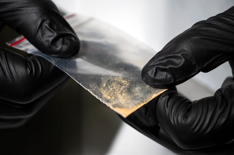 nitazene powder sample