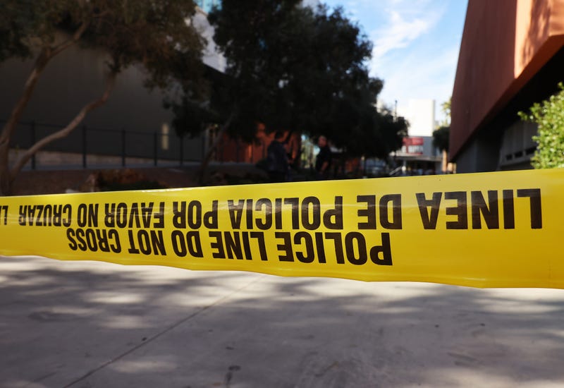 Police tape at crime scene