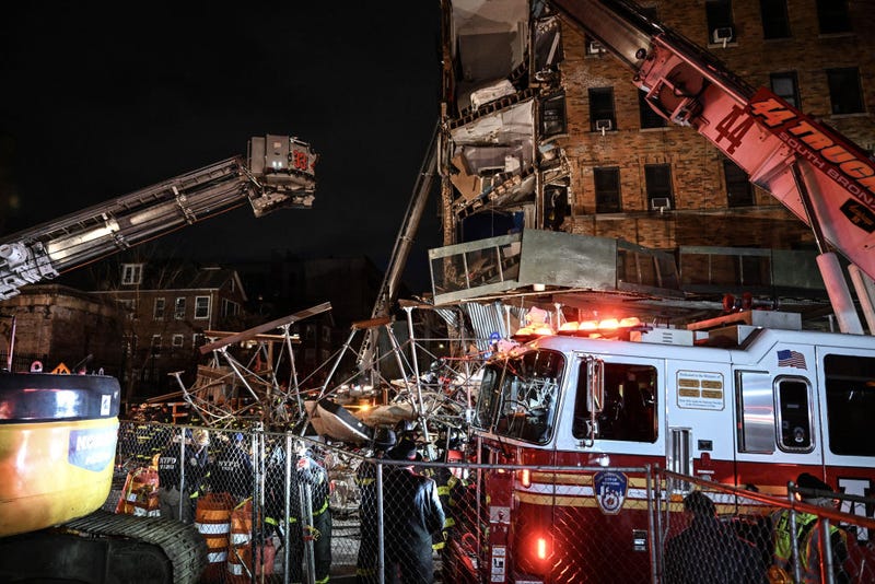 A building partially collapsed in the Bronx Monday, and in the aftermath a city engineer has been suspended for an inspection miscategorization.
