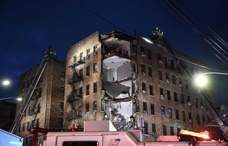 The DOB said that residents are allowed back into the undamaged wing of a building that partially collapsed in the Bronx Monday.