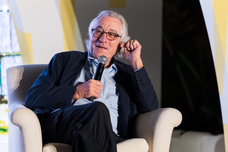 Robert De Niro speaks onstage during the Tribeca Storytellers: Robert De Niro & JR In Conversation At Tribeca Festival at Miami Beach Botanical Garden on Dec. 9, 2023.