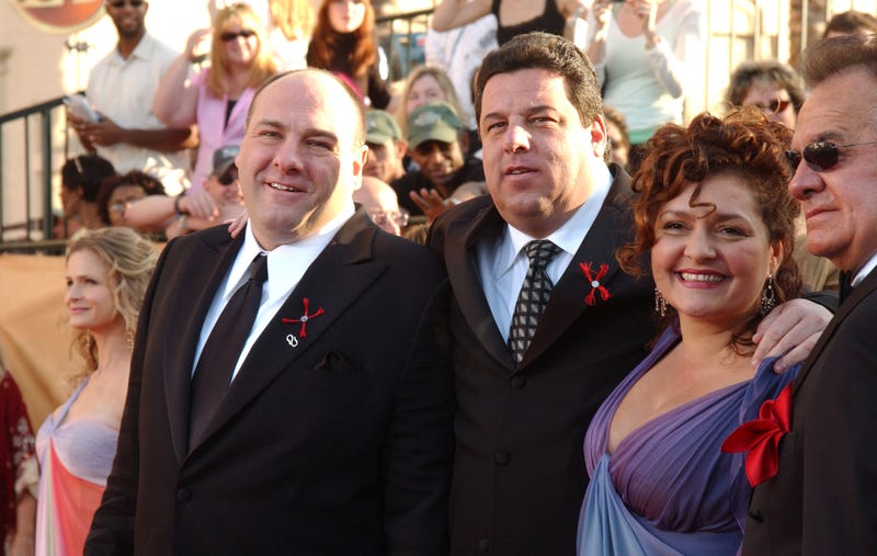 James Gandolfini, Steve Schirripa, Aida Turturro and Tony Sirico at the 2005 Screen Actors Guild Awards