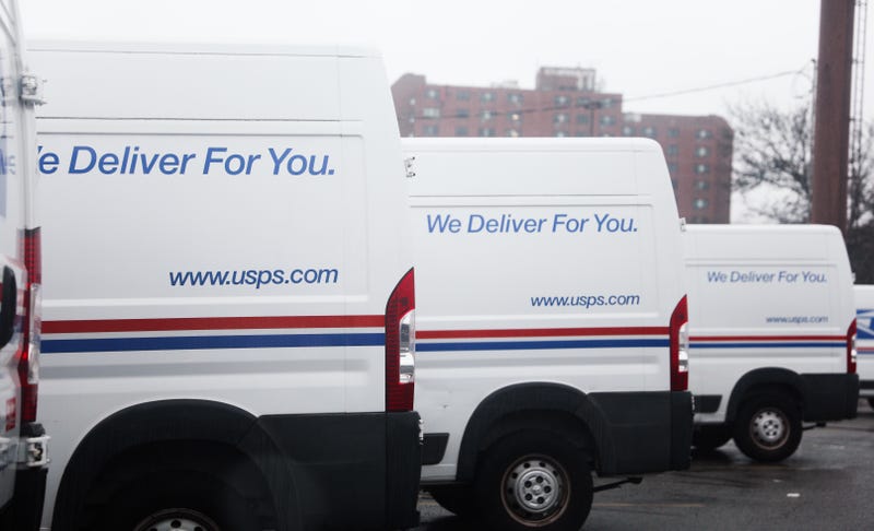 U.S. Postal Service vans