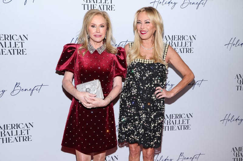 (L-R) Kathy Hilton and Sutton Stracke attend the American Ballet Theatre's Holiday Benefit at The Beverly Hilton on December 11, 2023 in Los Angeles, California.