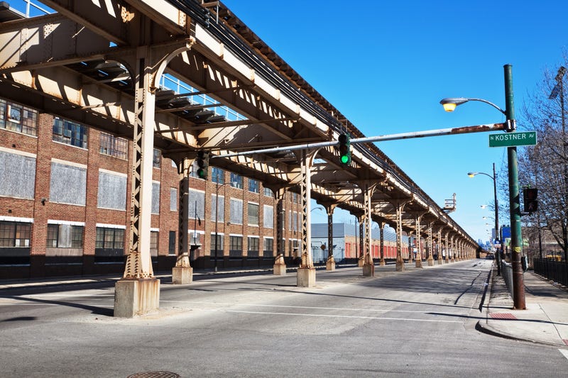 Chicago Elevated Railway above Lake Street