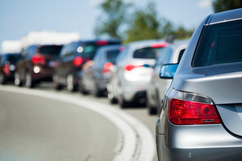 People stuck in traffic