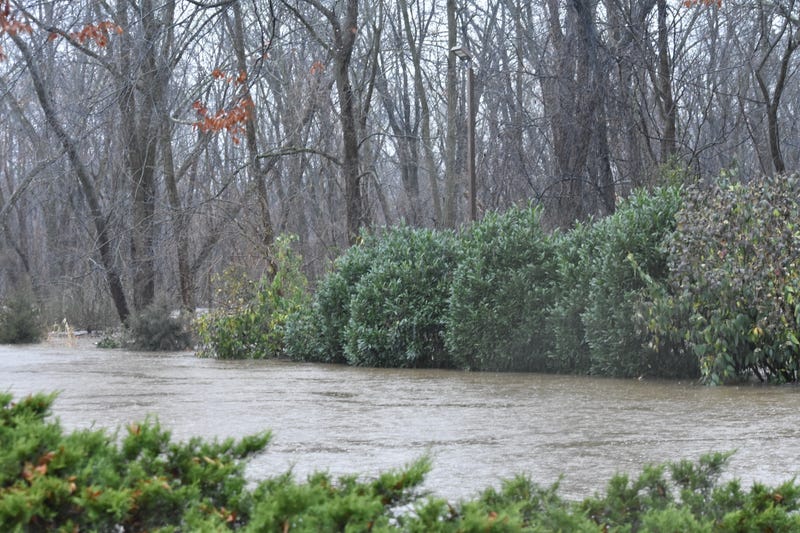 Severe flooding was reported across the Tri-State on Dec. 18, including in Paramus, New Jersey, which is pictured here