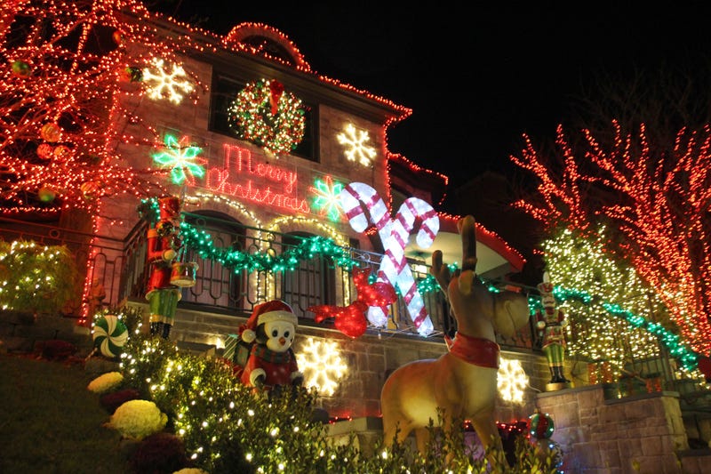 The stunning tradition goes back to the 1980s, with some residents taking part for decades