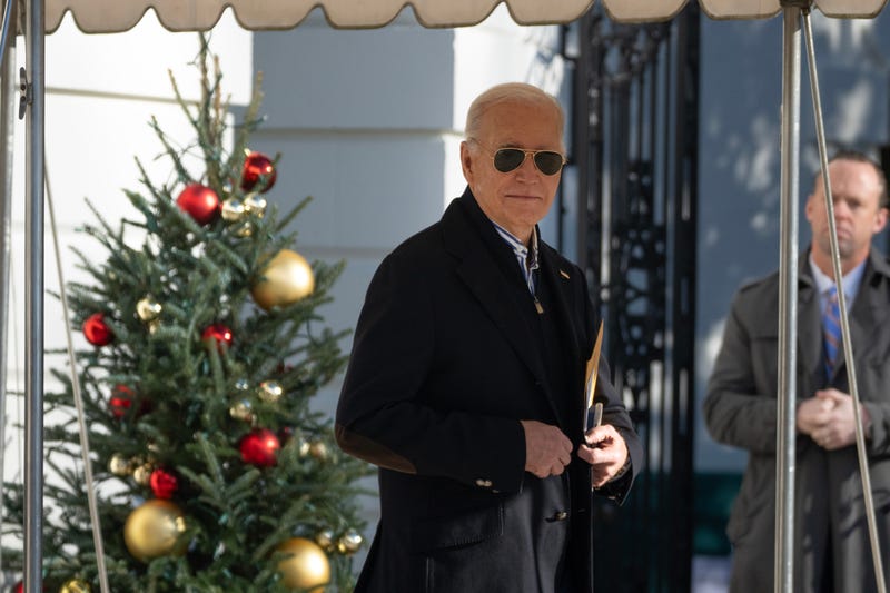 U.S. President Joe Biden departs the White House on Dec. 20, 2023, in Washington, D.C.