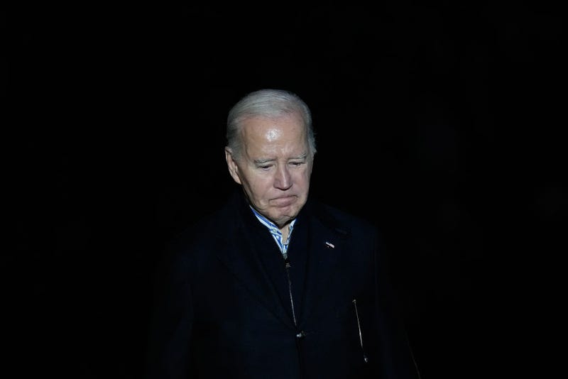 U.S. President Joe Biden returns to the White House December 20, 2023 in Washington, DC. 