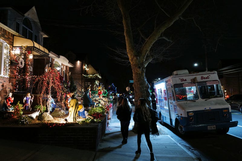 Street vendors even set up in the normally quiet neighborhood to sell sweets to visitors