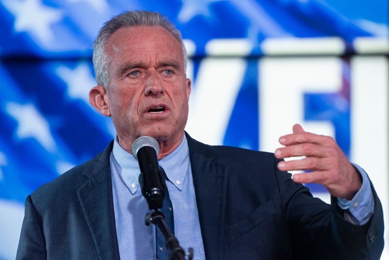 Independent Presidential candidate Robert F. Kennedy Jr. speaks during a campaign rally at Legends Event Center on December 20, 2023 in Phoenix, Arizona.