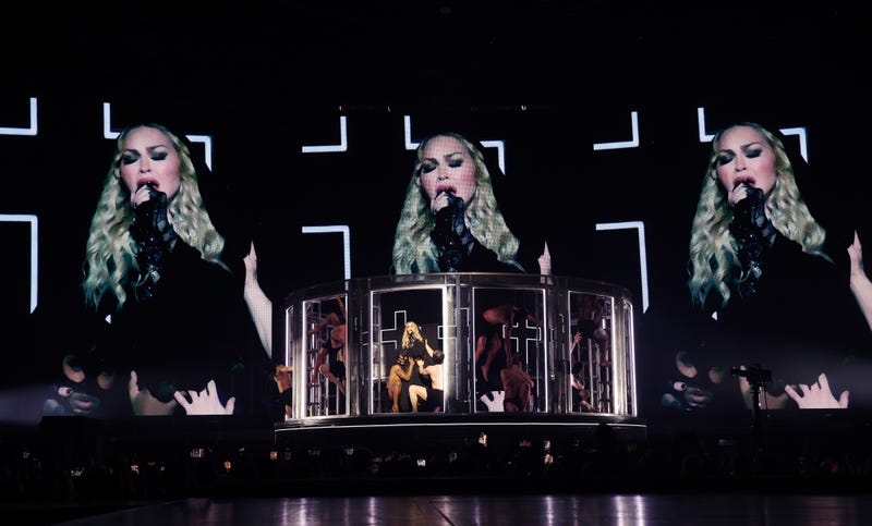 Madonna performs during "The Celebration Tour" at Barclays Center on Dec. 14, 2023 in NYC.