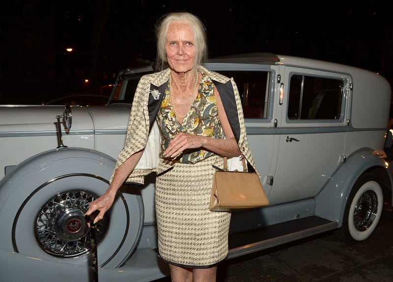 Heidi Klum as an old woman at her 14th Annual Halloween Party on October 31, 2013 in New York City
