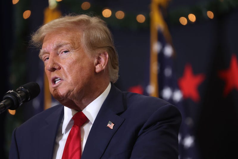  Republican presidential candidate and former U.S. President Donald Trump speaks to guest at a campaign event on December 19, 2023 in Waterloo, Iowa. Iowa Republicans will be the first to select their party's nomination for the 2024 presidential race, when they go to caucus on January 15, 2024. (Photo by Scott Olson/Getty Images)