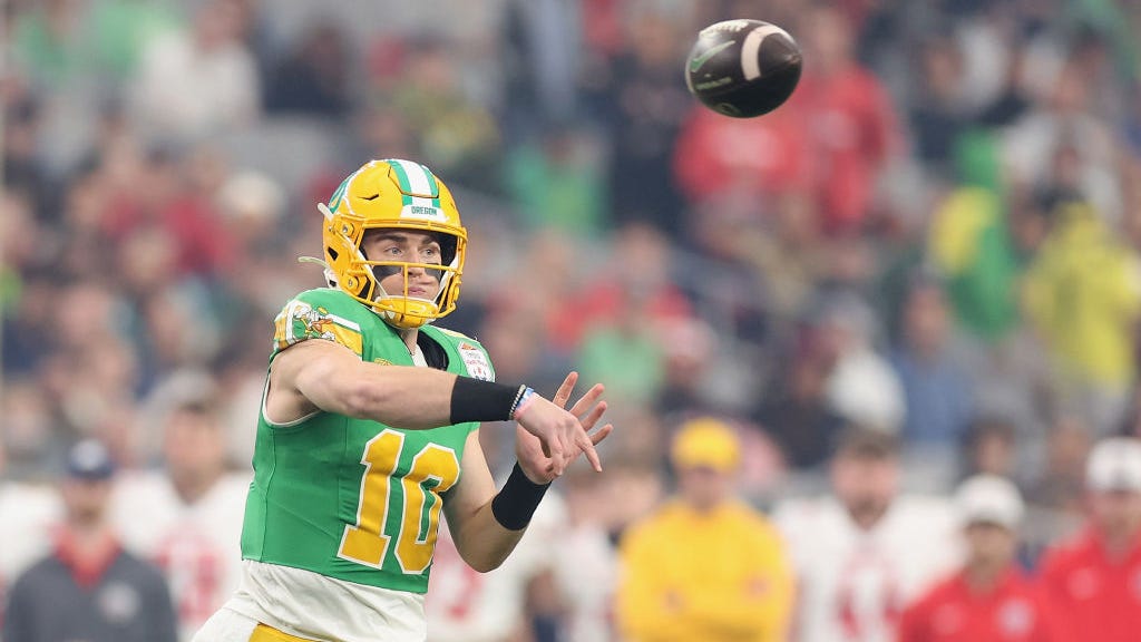 Patriots reportedly met with J.J. McCarthy, Bo Nix at NFL Combine as QB due diligence continues