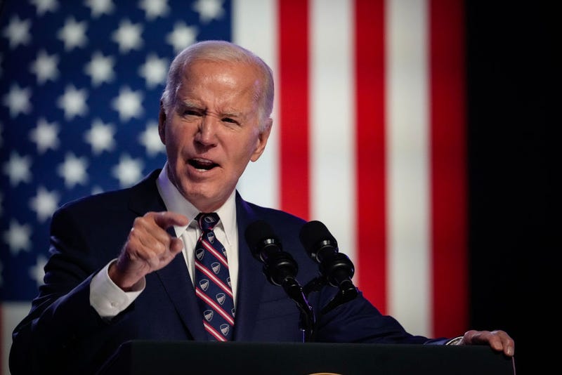 U.S. President Joe Biden speaks during a campaign event at Montgomery County Community College January 5, 2024 in Blue Bell, Pennsylvania.
