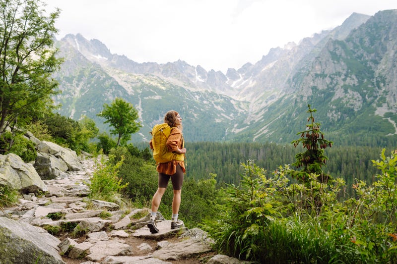 Woman hiking