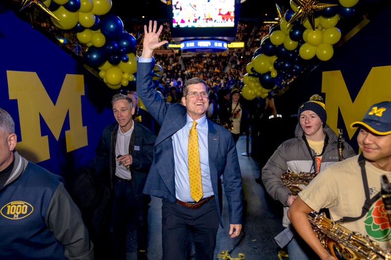 Harbaugh at celebration