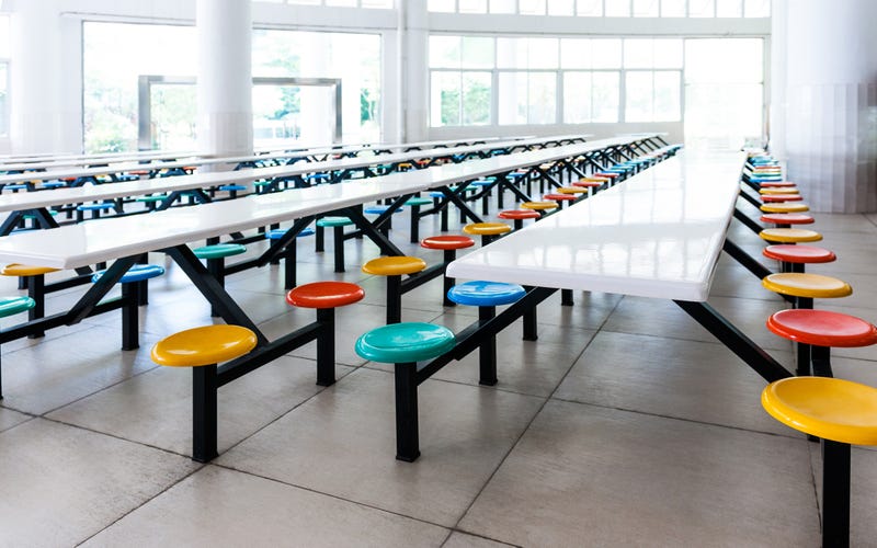 School cafeteria.