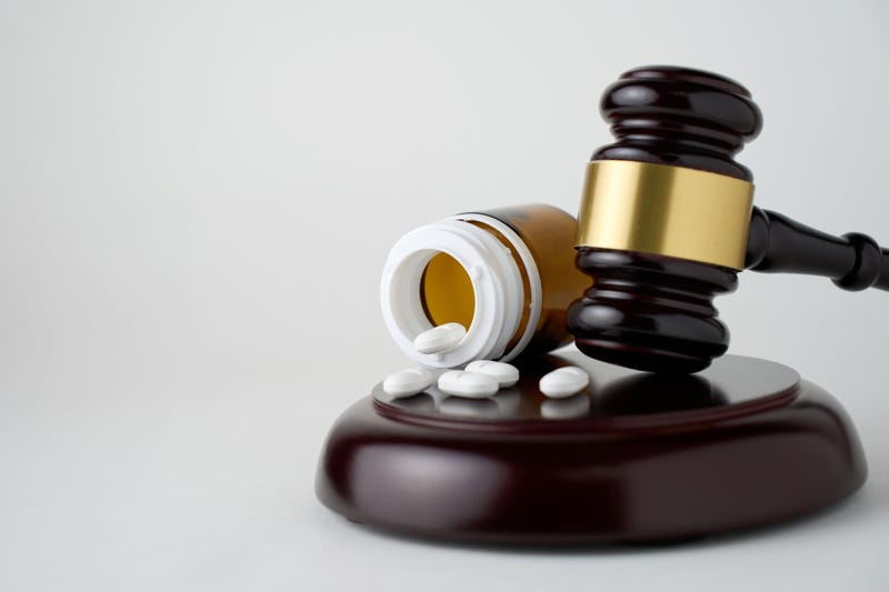 drugs and gavel