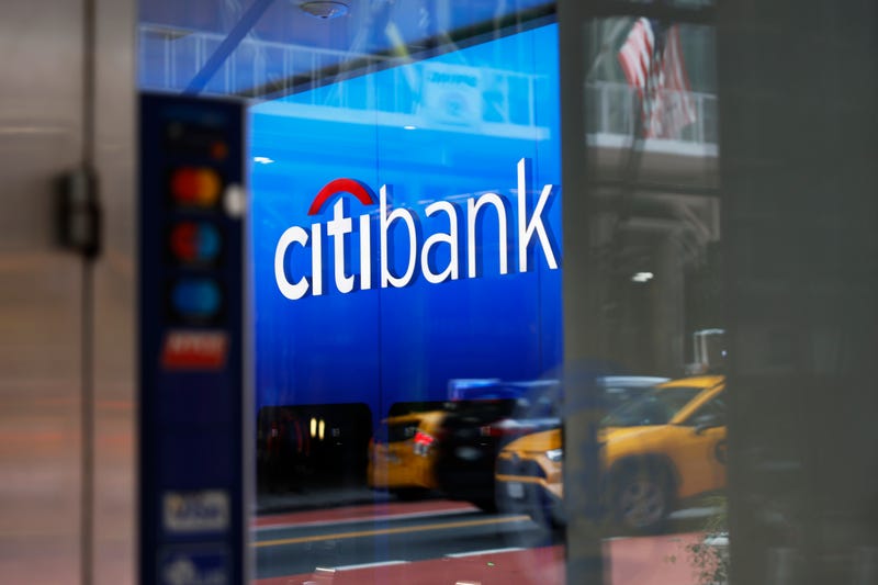 The Citibank logo is seen on a bank on Third Avenue on January 12, 2024