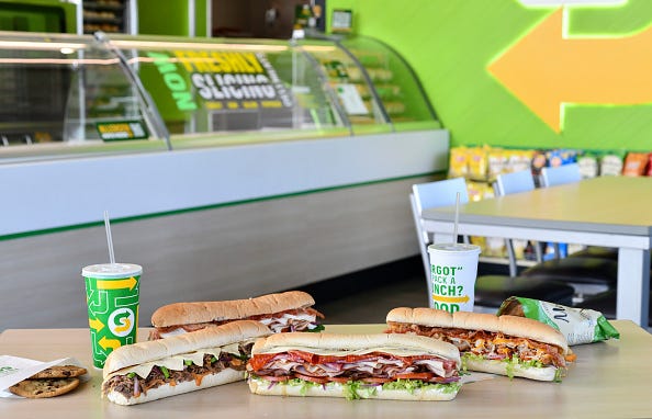 Image gallery includes Subway restaurant interior and exterior images, sandwiches images, sandwich artist images, other menu item images and lifestyle images on December 19, 2023 in Crystal River, Florida.
