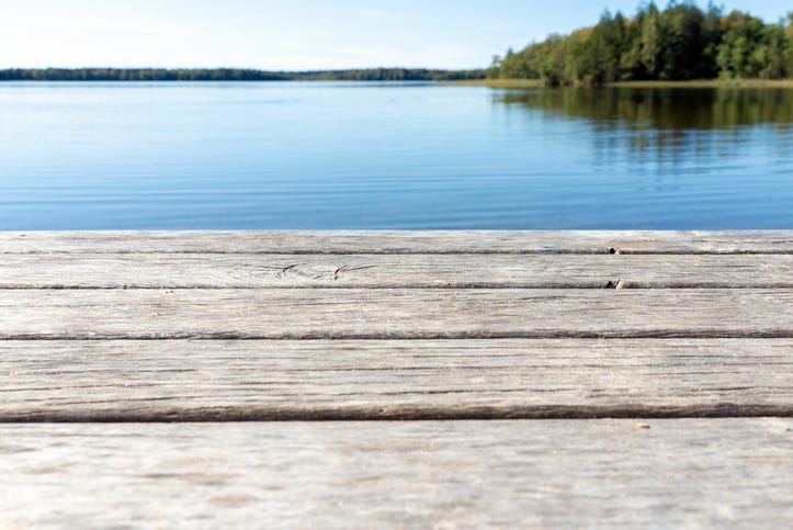 water and a dock