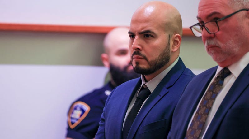 A New York City police officer was convicted Friday of second-degree manslaughter after he tossed a picnic cooler filled with drinks at a fleeing suspect, causing him to fatally crash his motorized scooter.