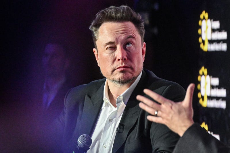 SpaceX, X (formerly known as Twitter), and Tesla CEO Elon Musk speaks during live interview with Ben Shapiro at the symposium on fighting antisemitism on January 22, 2024 in Krakow, Poland. The symposium on anti-semitism, organized by the European Jewish Association, was held ahead of international Holocaust remembrance day on January 27. (Photo by Omar Marques/Getty Images)