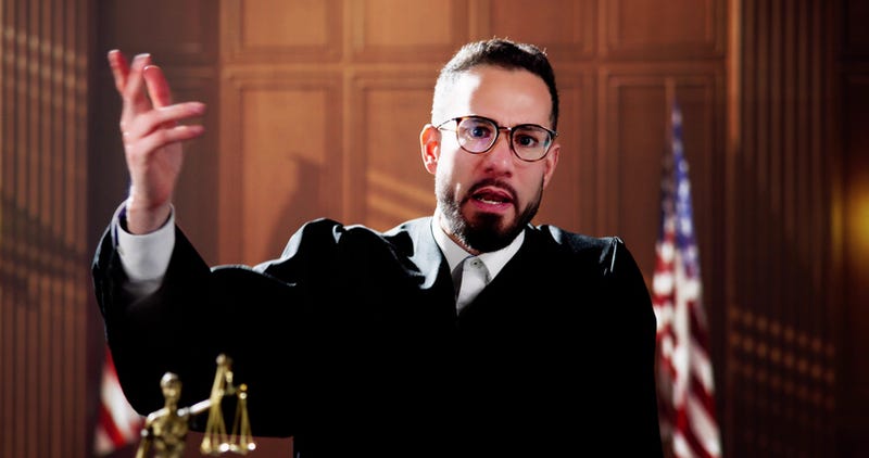 Angry judge