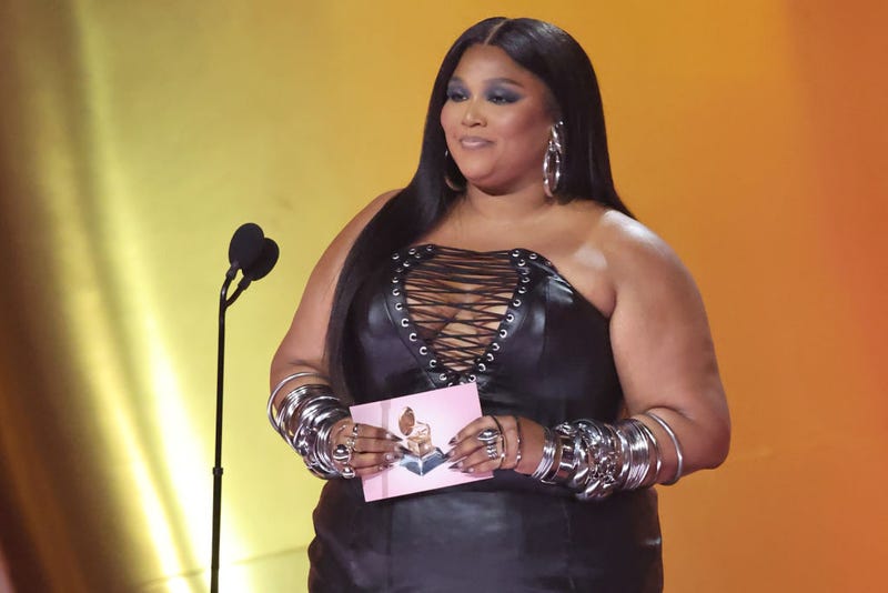 Lizzo speaks onstage during the 66th GRAMMY Awards at Crypto.com Arena on February 04, 2024 in Los Angeles, California.