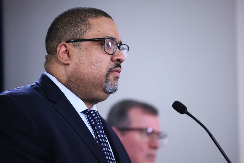 Manhattan District Attorney Alvin Bragg, Jr. on Feb. 8, 2024.