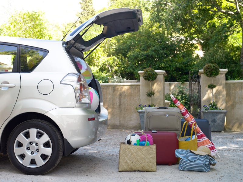 car with suitcases